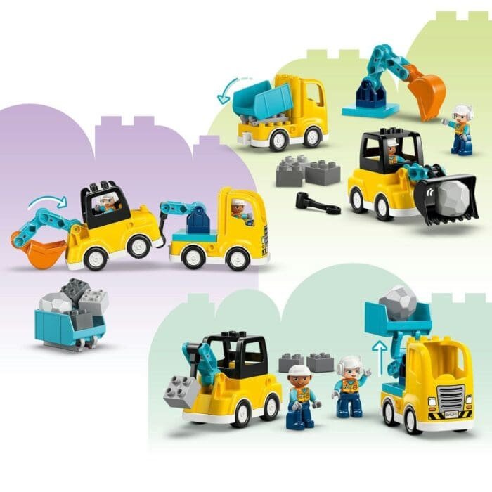 LEGO DUPLO VEHICULE DE CONSTRUCTII 3 IN 1 10475 - imagine 9