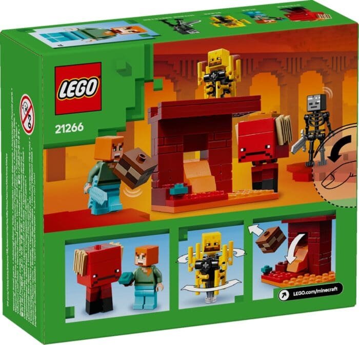 LEGO MINECRAFT BATALIE DEASUPRA LAVEI ÎN NETHER 21266 - imagine 8
