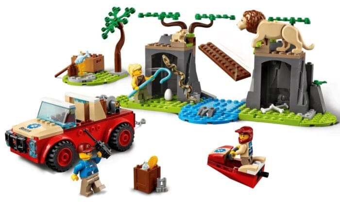 LEGO CITY MASINA DE TEREN PENTRU SALVAREA ANIMALELOR SALBATICE 60301 - imagine 9