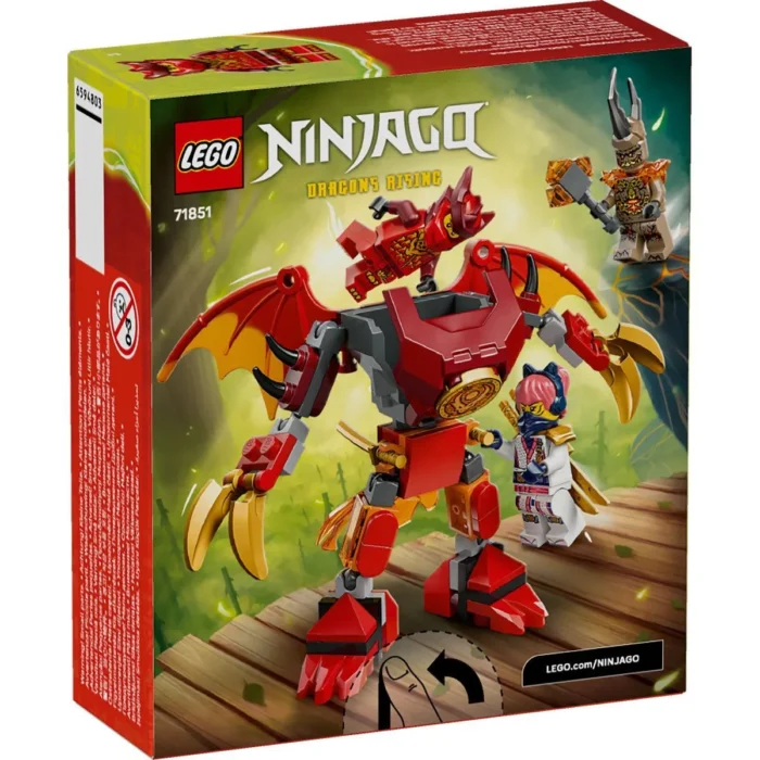 LEGO NINJAGO PACHET DE LUPTA CU ROBOTUL DRAGON AL LUI KAI 71851 - imagine 17