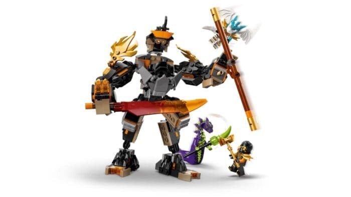 LEGO NINJAGO ROBOTUL DE MISIUNE AL LUI COLE SI DRAGONUL ZANE 71854 - imagine 9