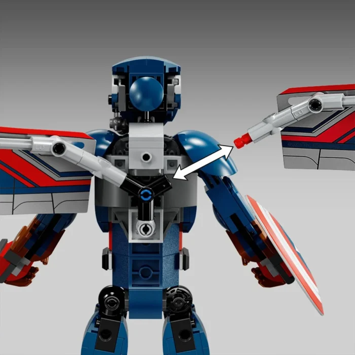 LEGO SUPER HEROES FIGURINA DE CONSTRUCTIE CAPITANUL AMERICA 76296 - imagine 17