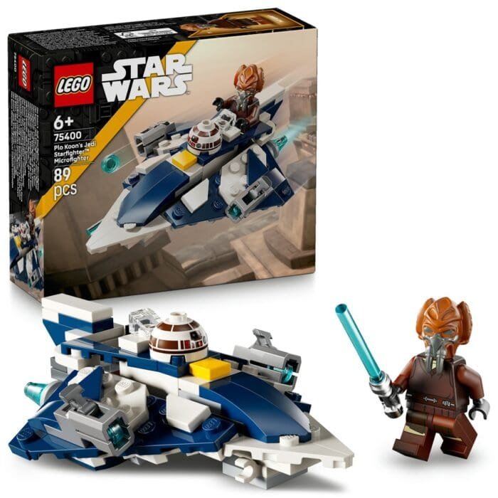 LEGO STAR WARS MICRONAVA DE LUPT JEDI STARFIGHTER A LUI PLO KOON 75400 - imagine 9
