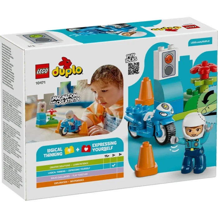 LEGO DUPLO MOTOCICLETA ALBASTRA DE POLITIE 10471 - imagine 18