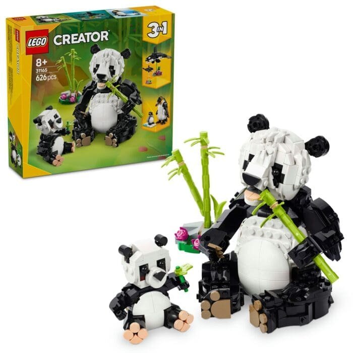 LEGO CREATOR ANIMALE SALBATICE: FAMILIA DE URSI PANDA 31165 - imagine 9