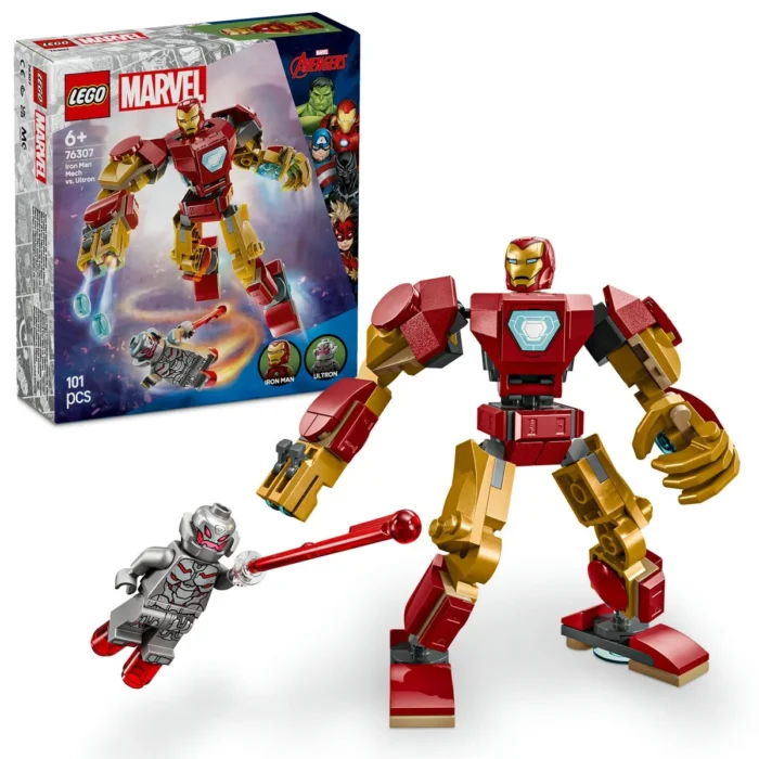 LEGO SUPER HEROES ROBOTUL IRON MAN VS. ULTRON 76307 - imagine 10